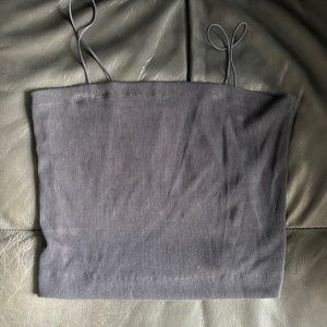 American Eagle crop top, spaghetti, strapped tank top size large ribbed